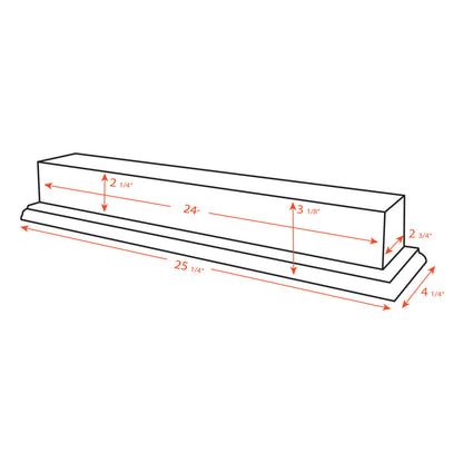 Adams Pedestal for 5' x 9.5' Flag Case