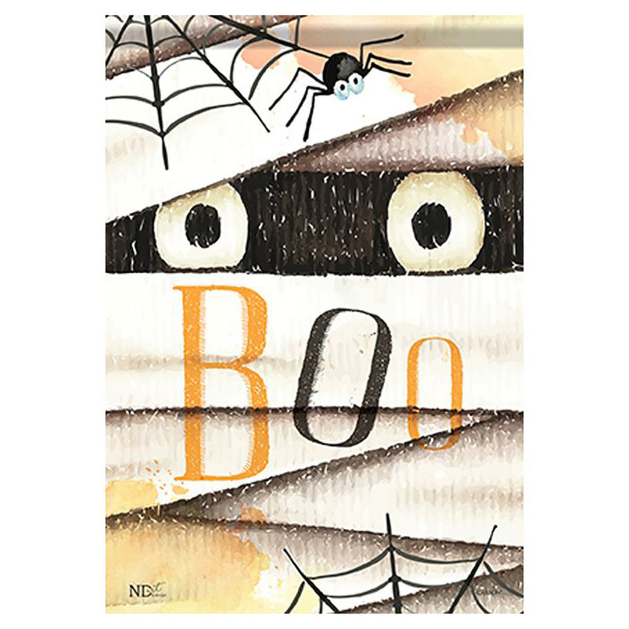 Carson Halloween Garden Flag - Mummy Face - 12.5in x 18in