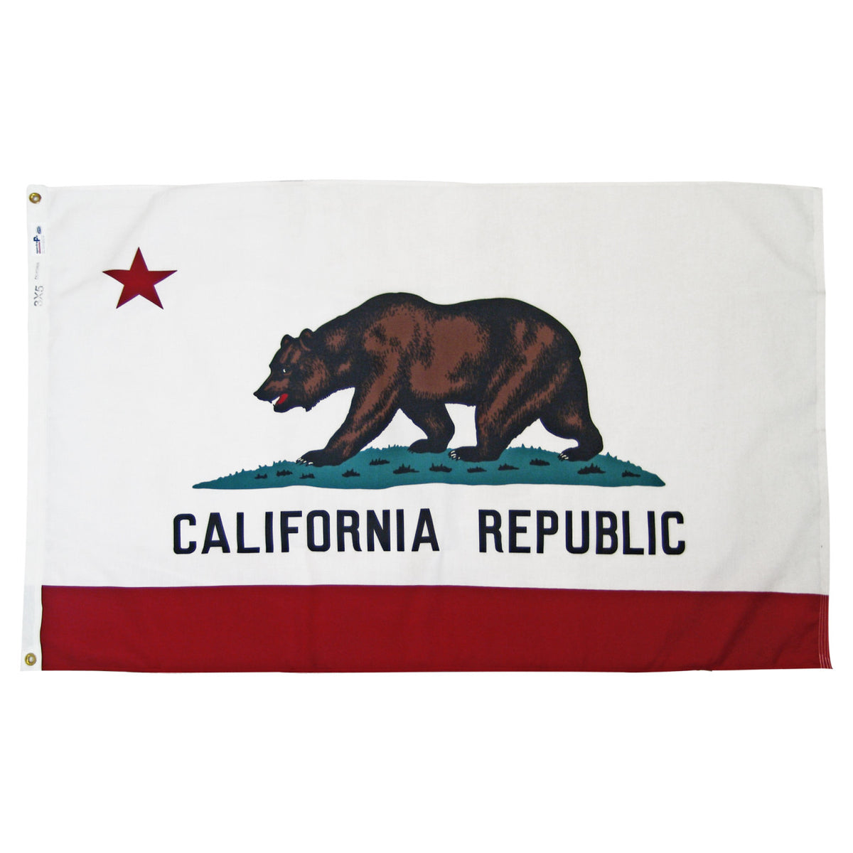 California 3ft x 5ft Sewn Polyester Flag