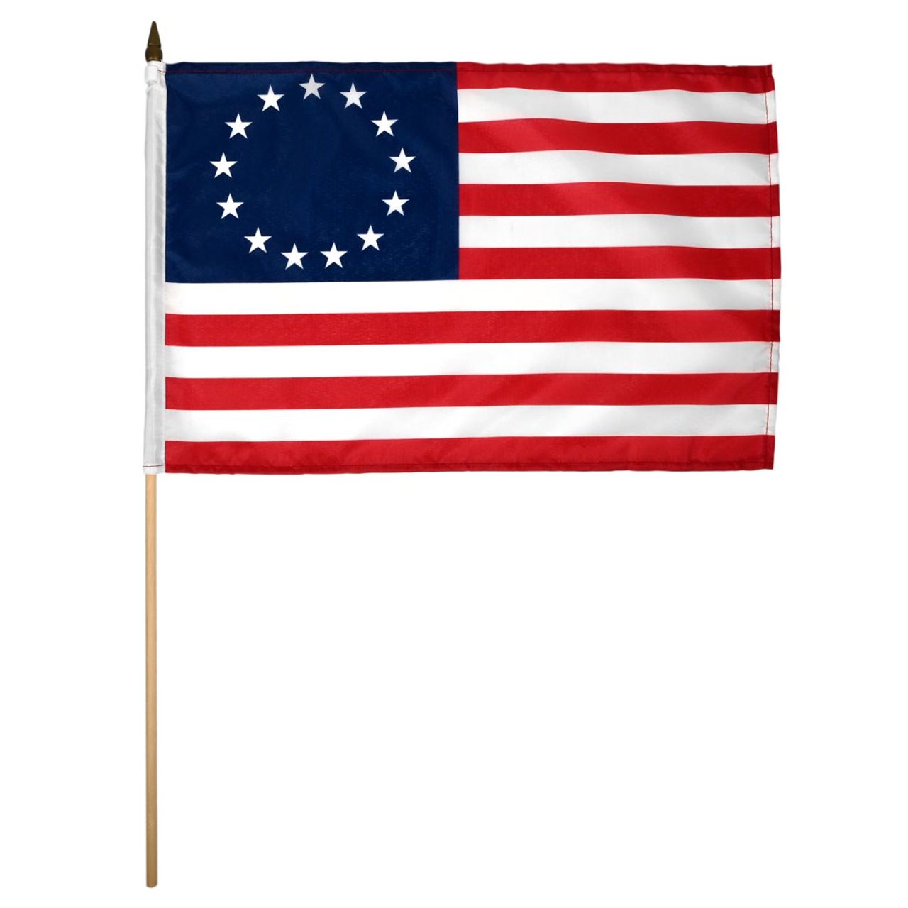 Betsy Ross stick flag 12x18 inch