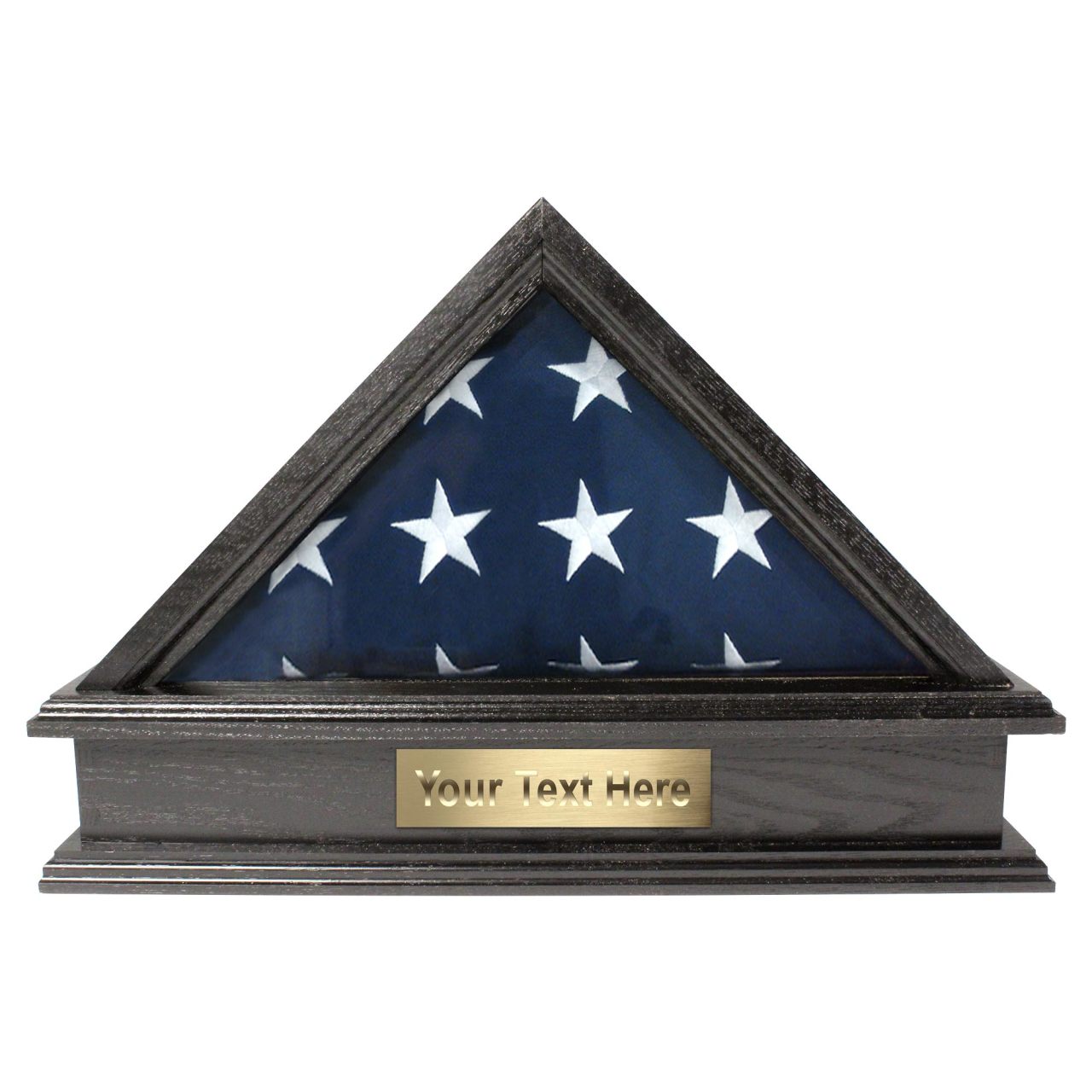 Jefferson Folded Flag Display Case & Pedestal  for 3' x 5' Flag
