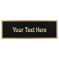 Black-on-Brass Engraving Plate - 1.75in x 5in