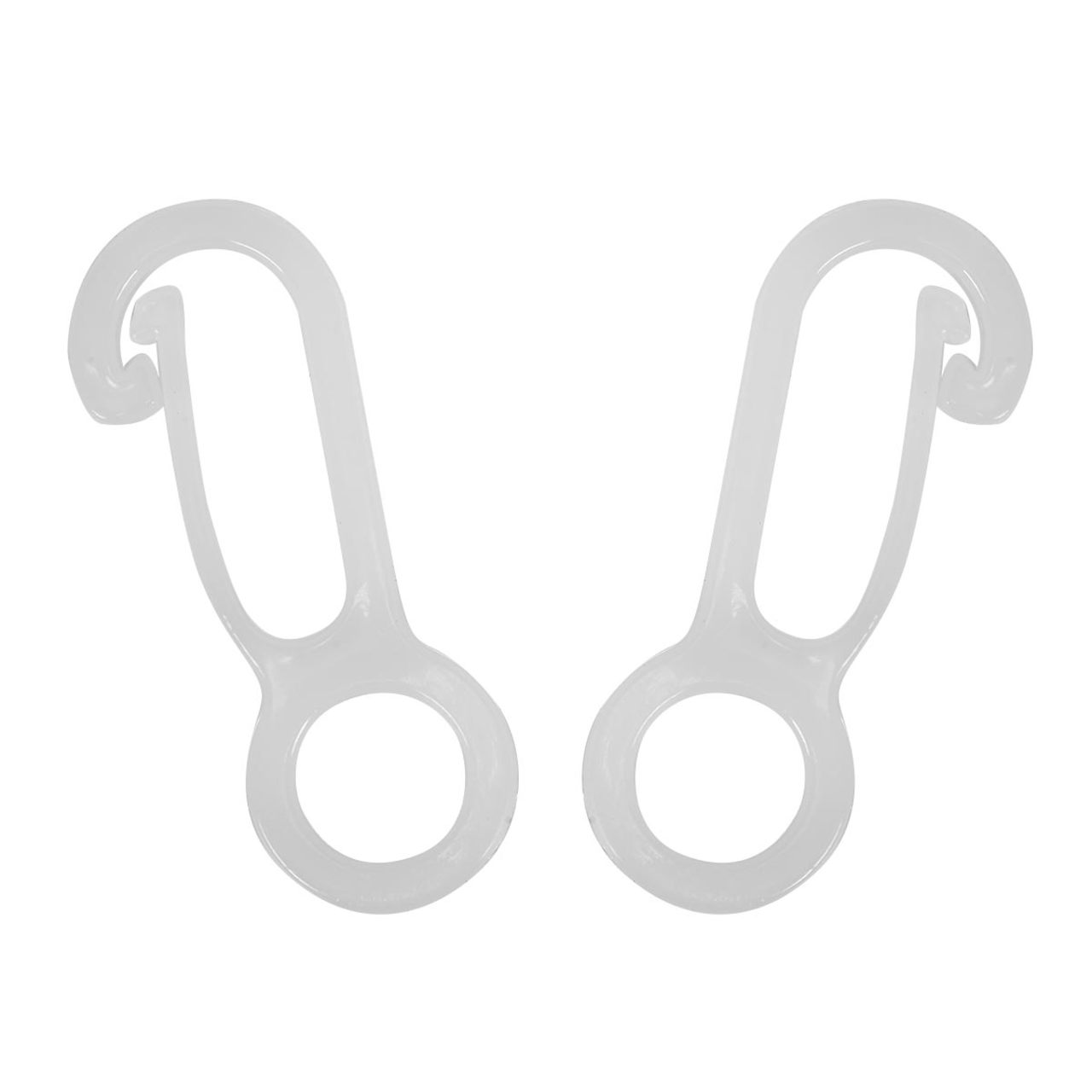 White Nylon Flag Clips - 2 Pack
