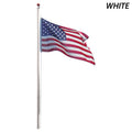 Super Tough 20ft Sectional Residential Flagpole  (Silver, White or Bronze )