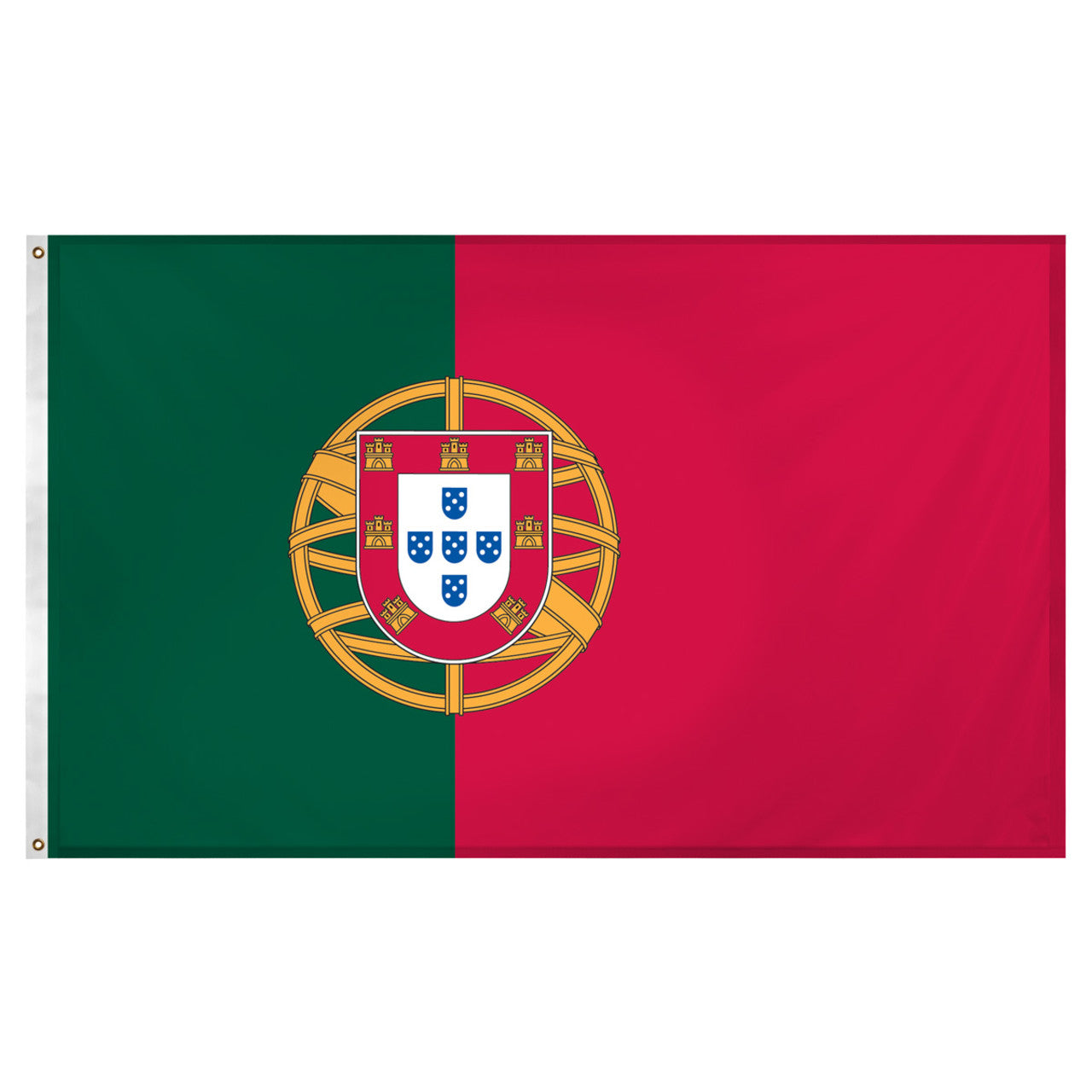 Portugal flag 3ft x 5ft Super Knit Polyester
