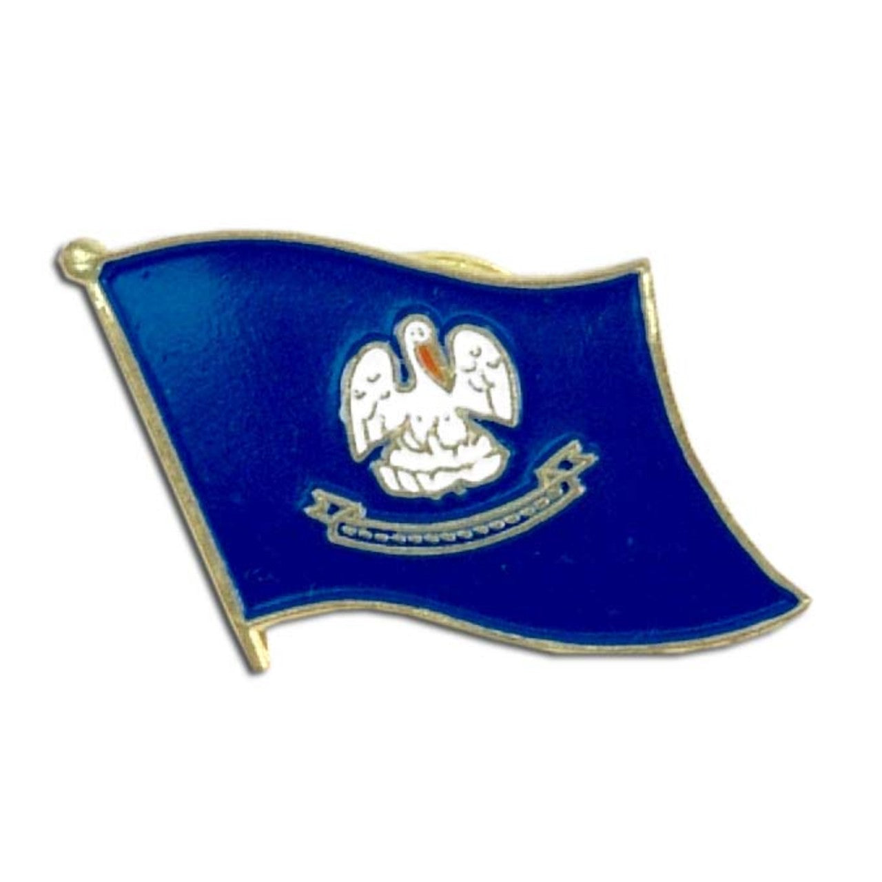 Louisiana Flag Lapel Pin - 3/4" x 1/2"