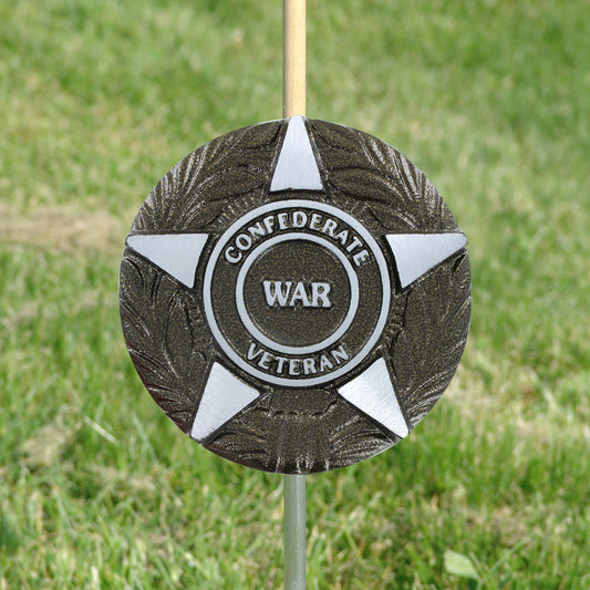 Civil War Confederate Veteran Grave Marker - Aluminum