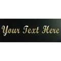 Small Black Engraving Plate - 1in x 2.5in