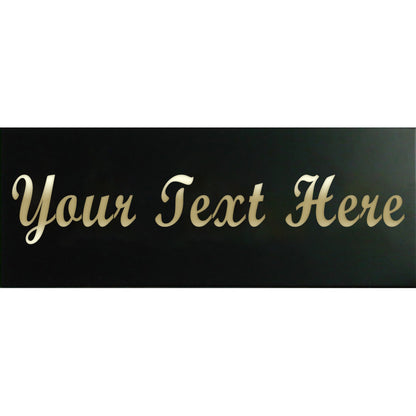 Small Black Engraving Plate - 1in x 2.5in