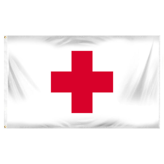 Red Cross 3ft x 5ft Polyester Flag
