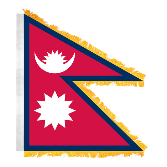 Nepal 4ft x 6ft Nylon Flag - Secondary Image - United States Flag Store Nepal 4ft x 6ft Nylon Flag