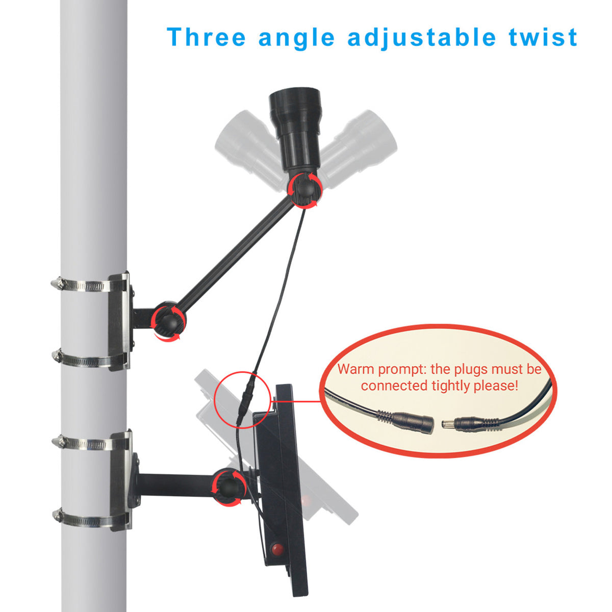Flagpole light components