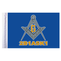 Masonic Motorcycle Flag - 6" x 9"