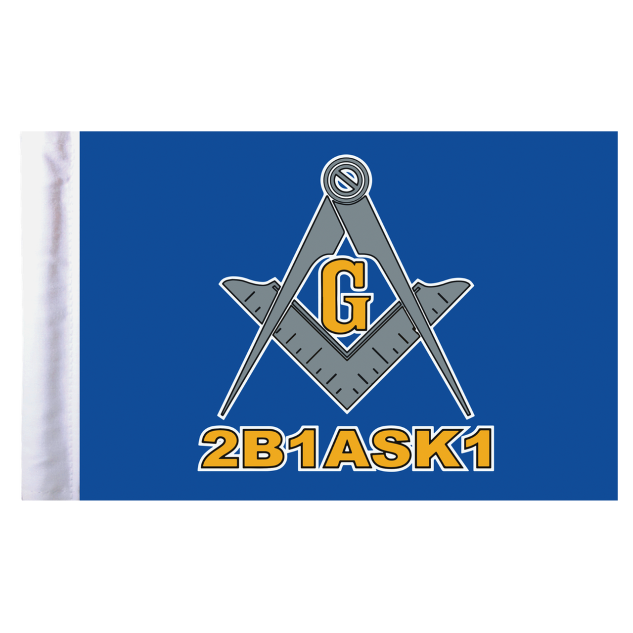 Masonic Motorcycle Flag - 6" x 9"