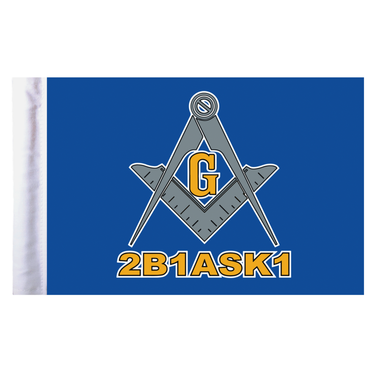 Masonic Motorcycle Flag - 6" x 9"