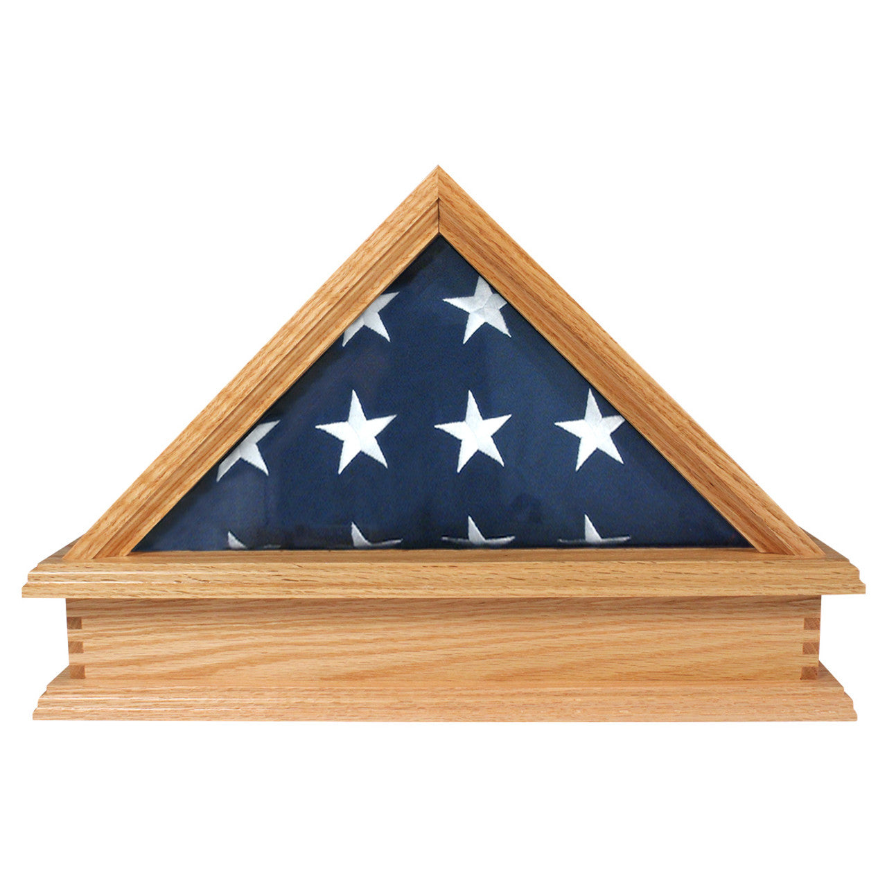 Jefferson Folded Flag Display Case & Pedestal  for 3' x 5' Flag