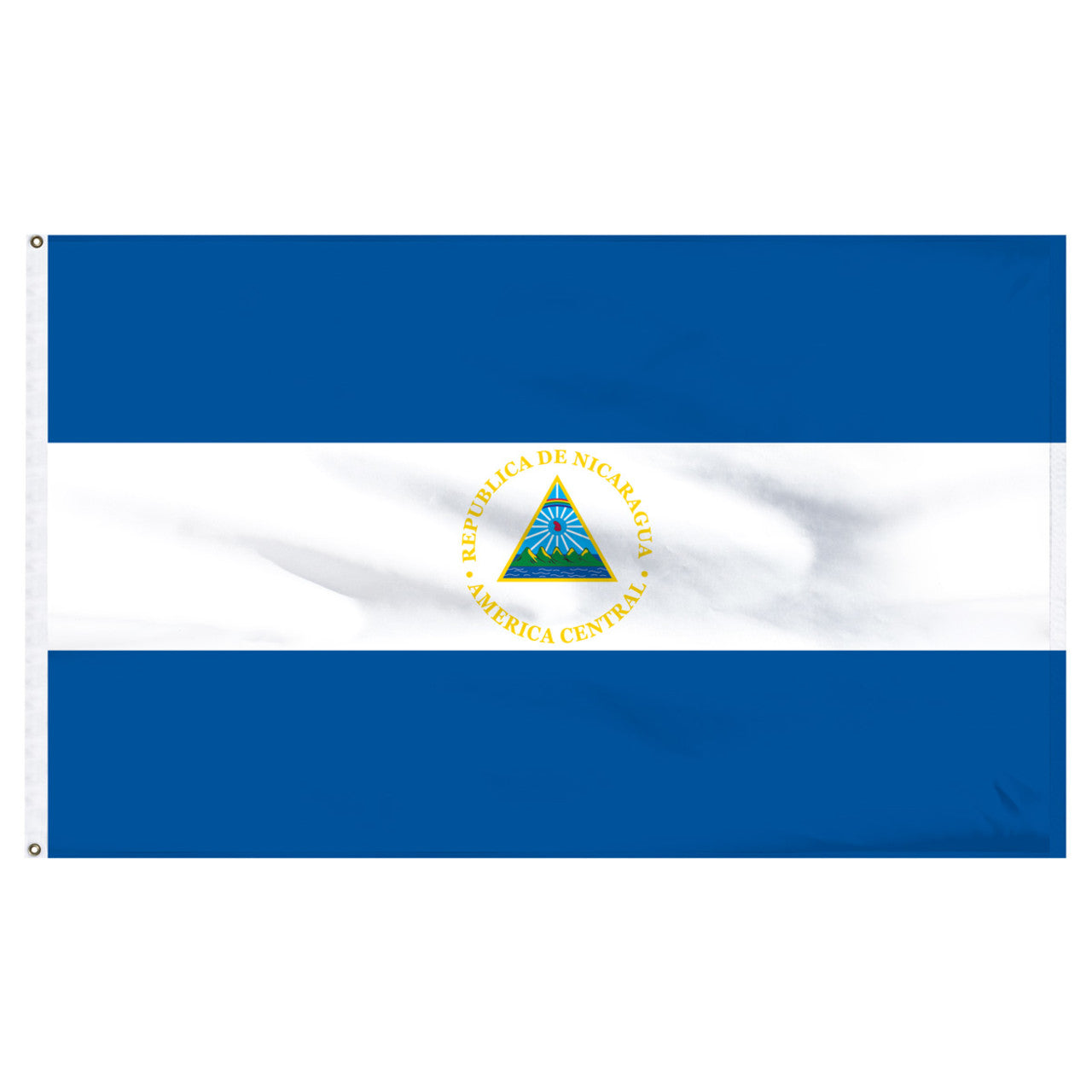 Nicaragua 6' x 10' Nylon Flag With Seal