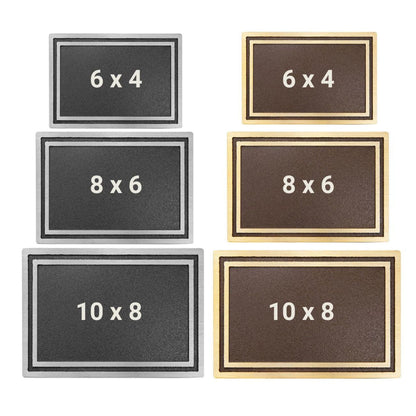 Custom 8" x 6" Gold/Bronze Memorial Plaque with 24" Ground Spike