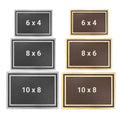 Custom 6" x 4" Gold/Bronze Memorial Plaque with 24" Ground Spike