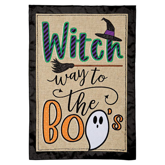 Carson Applique Garden Flag - The Boo's