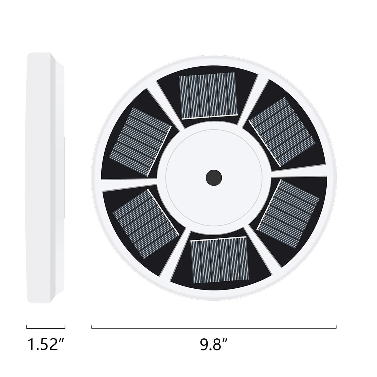 Solar LED Flagtop Pole Light - 200 Lumens - LumeGen