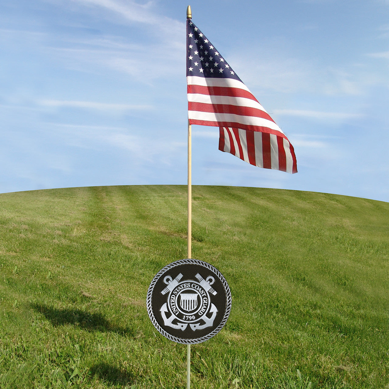 Coast Guard Grave Marker - Aluminum