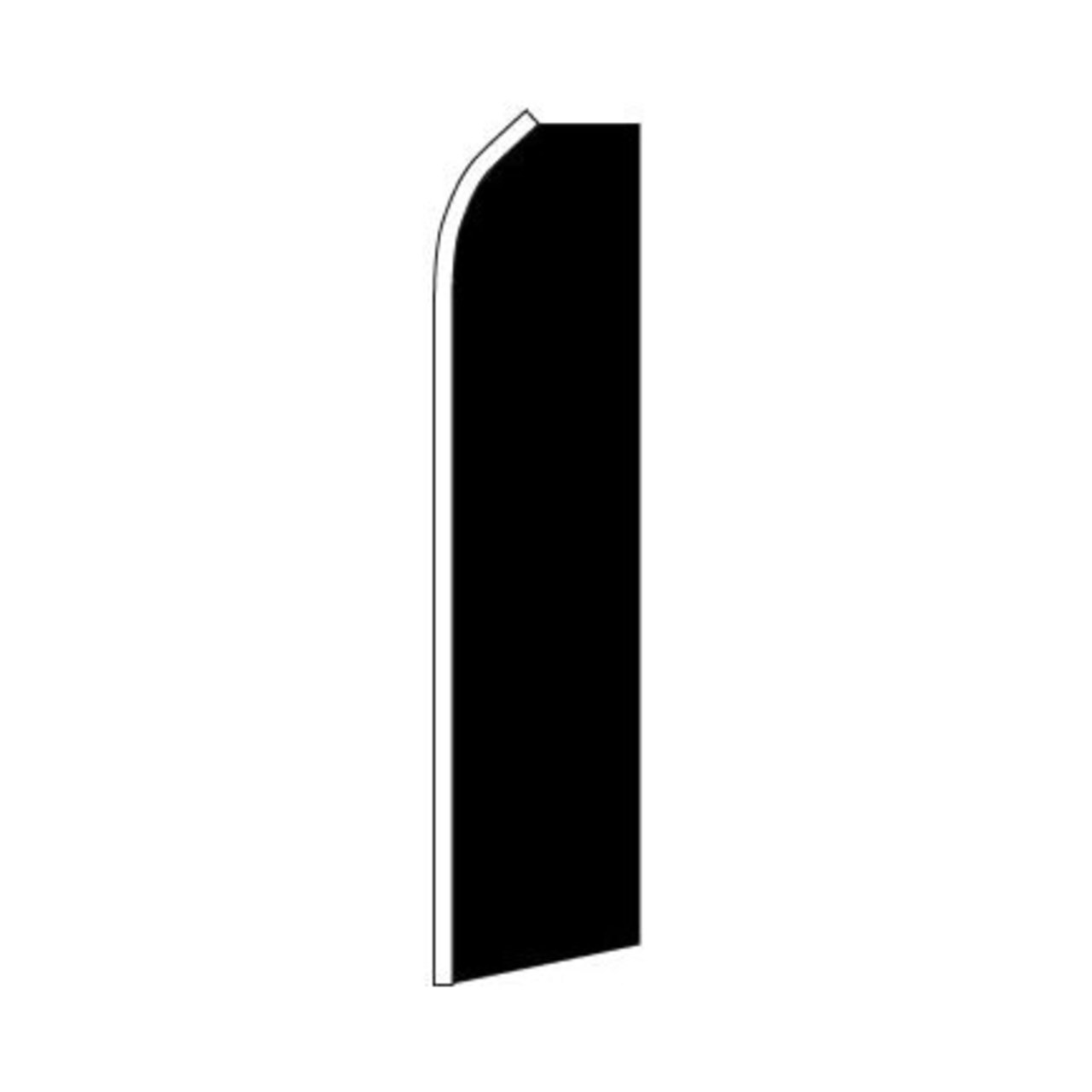 Black Swooper Flag - 11.5ft x 2.5ft