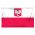 Poland Flag with Eagle - 3ft x 5ft Printed Polyester