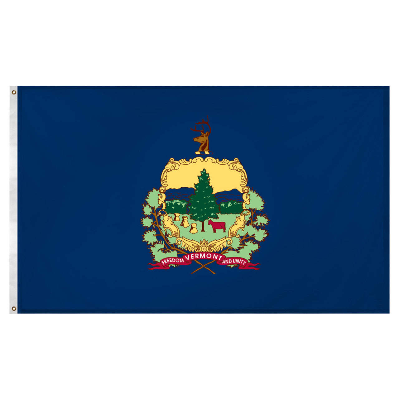 Vermont flag 3 x 5 feet Super Knit polyester