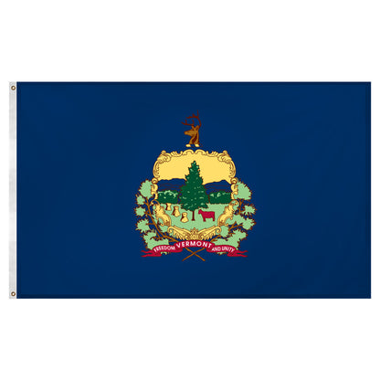 Vermont flag 3 x 5 feet Super Knit polyester