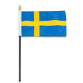 Swedish flag on a white background