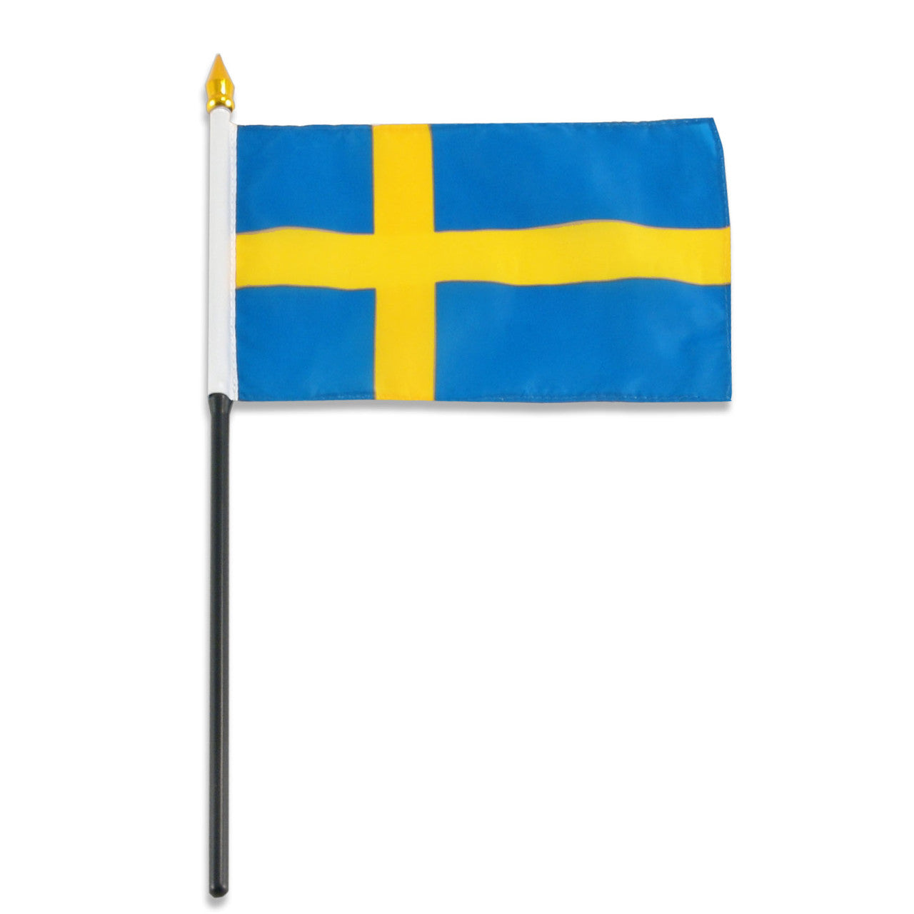 Swedish flag on a white background