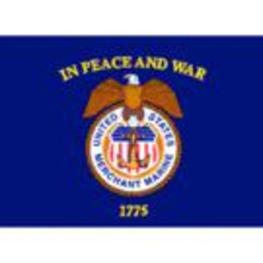 Merchant Marine 3ft x 5ft Nylon Flag - Secondary Image - United States Flag Store Merchant Marine 3ft x 5ft Nylon Flag
