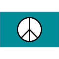 Peace Flag Green Standard 3ft x 5ft Polyester
