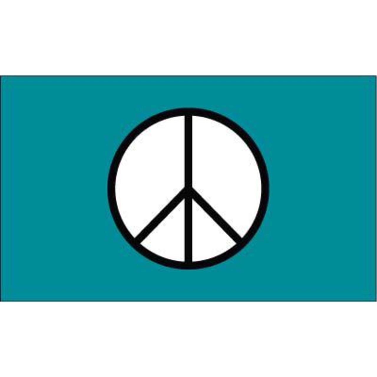 Peace Flag Green Standard 3ft x 5ft Polyester