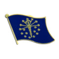 Indiana Flag Lapel Pin - 3/4" x 1/2"
