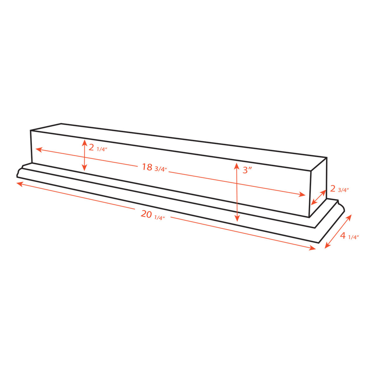 Truman Folded Flag Display Case & Pedestal  for 3' x 5' Flag