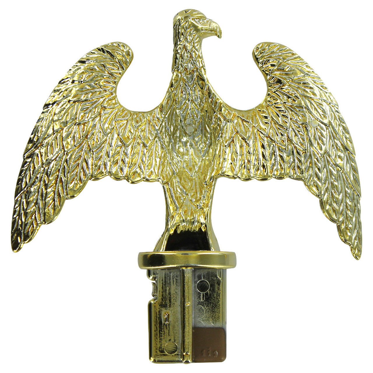 Plastic Slip Fit Eagle for 1in Aluminum Pole - Brass Plated