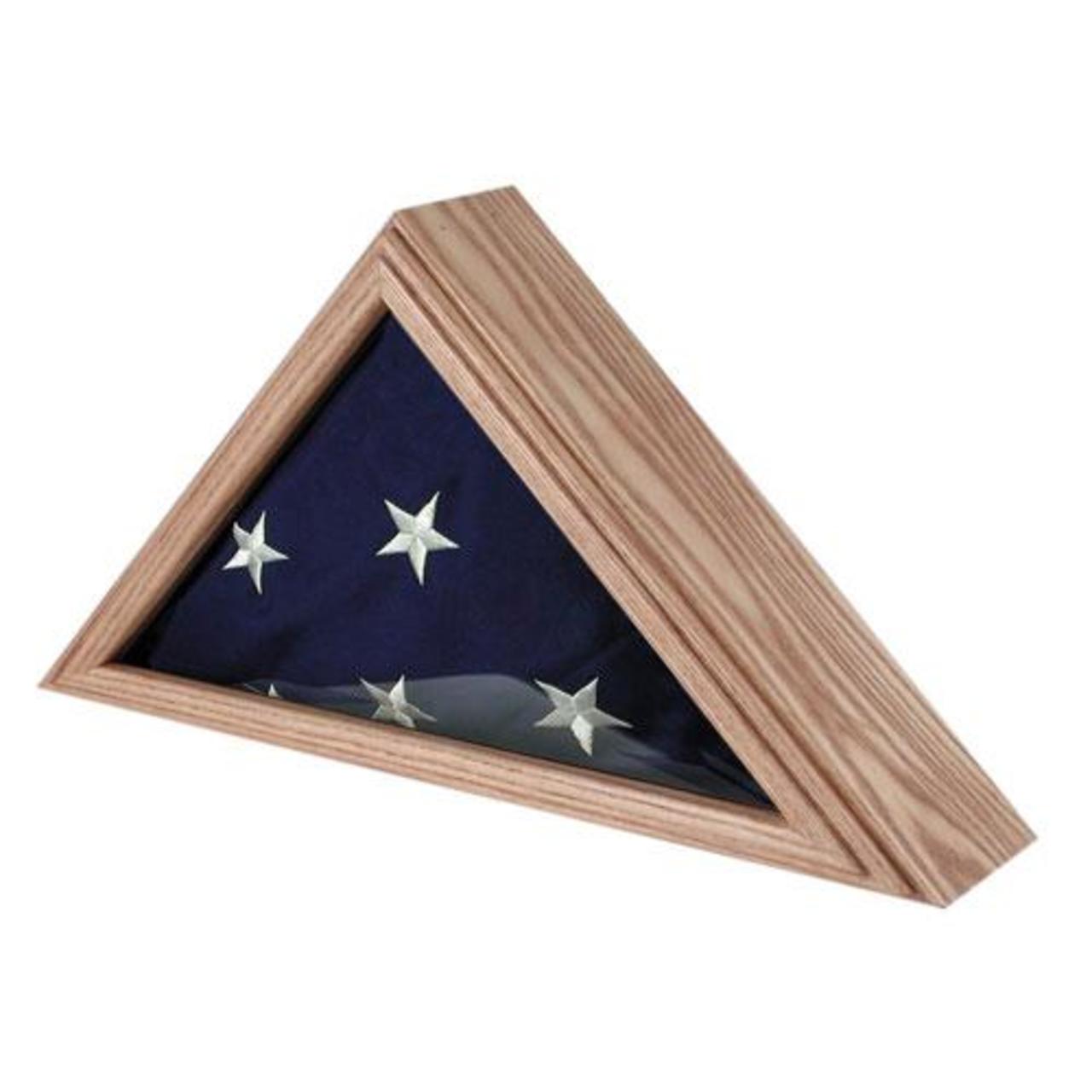 Capitol Flag Case for 3ft x 5ft Flag Oak