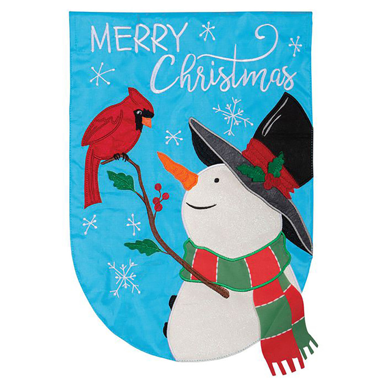 Carson Christmas Applique Garden Flag - Christmas Snowman – United ...