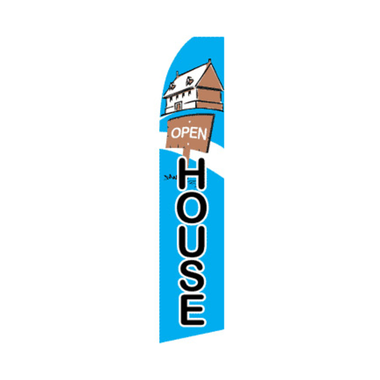 Open House Swooper Flag - 11.5ft x 2.5ft