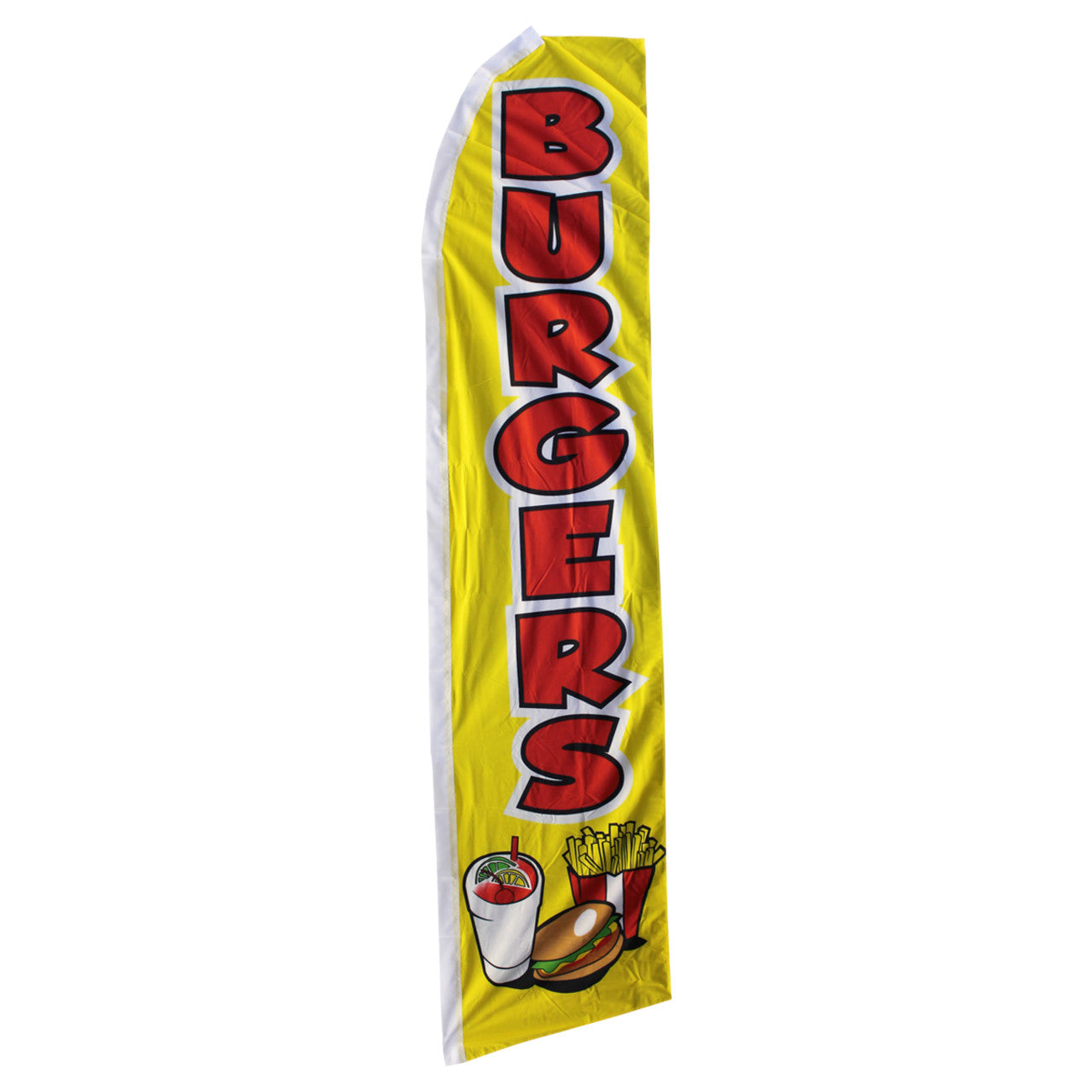 Burgers Swooper Flag - 11.5ft x 2.5ft