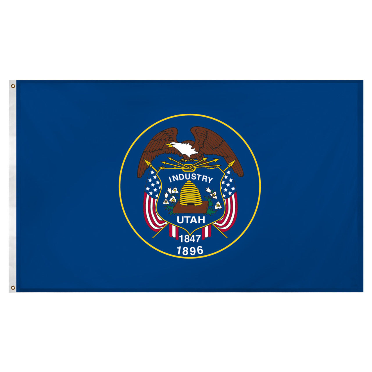Utah flag 3 x 5 feet Super Knit polyester