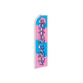 Cotton Candy Swooper Flag - 11.5ft x 2.5ft