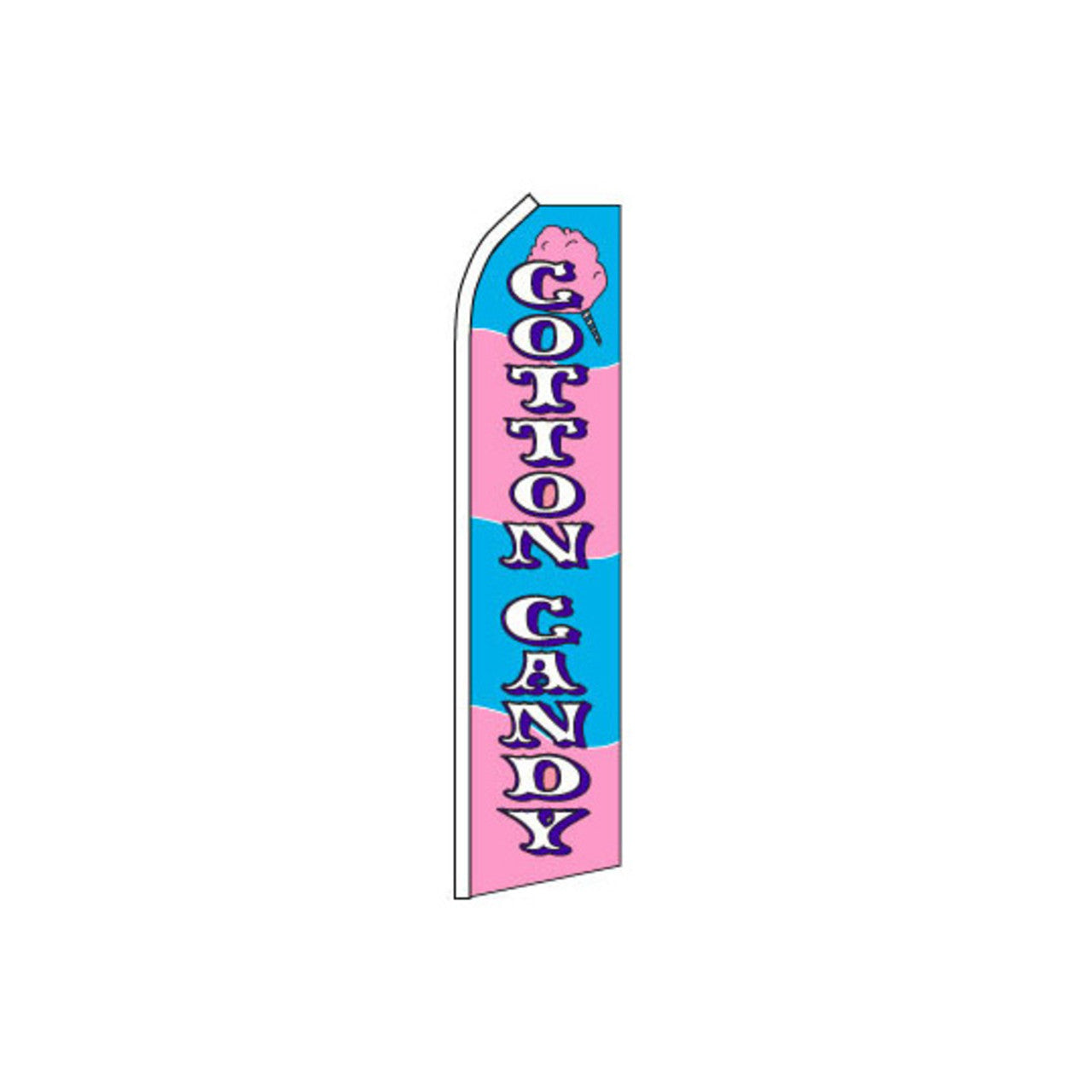 Cotton Candy Swooper Flag - 11.5ft x 2.5ft