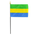 Gabon 4" x 6" Stick Flag