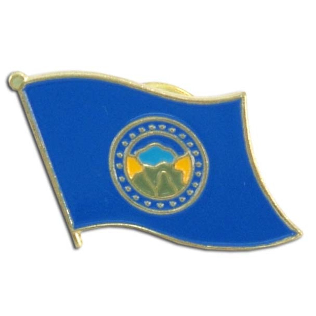 Nebraska Flag Lapel Pin - 3/4" x 1/2"