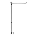 Super Tough Black Garden Flagpole - 44"
