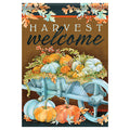 Carson Fall Banner Flag - Harvest Wheelbarrow - 28in x 40in