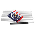 Super Tough 25ft Aluminum Sectional Residential Flagpole Kit - White Finish